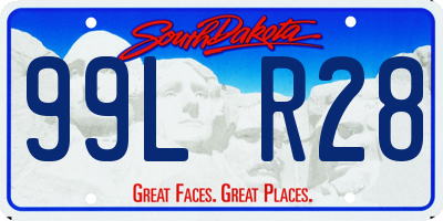 SD license plate 99LR28