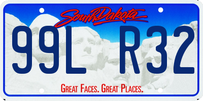 SD license plate 99LR32