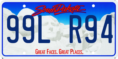 SD license plate 99LR94