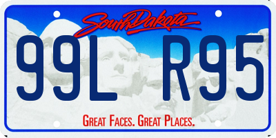 SD license plate 99LR95