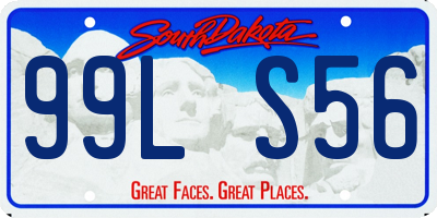 SD license plate 99LS56