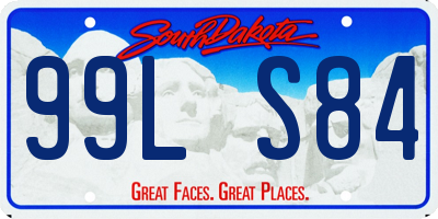 SD license plate 99LS84
