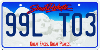 SD license plate 99LT03