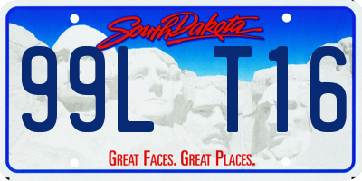 SD license plate 99LT16