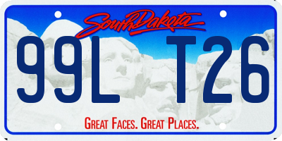 SD license plate 99LT26