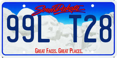 SD license plate 99LT28