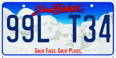 SD license plate 99LT34