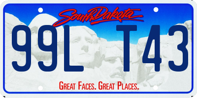 SD license plate 99LT43