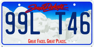 SD license plate 99LT46