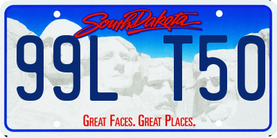 SD license plate 99LT50