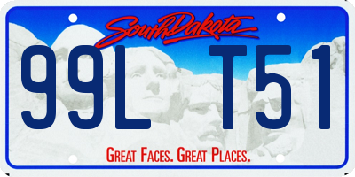 SD license plate 99LT51