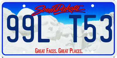 SD license plate 99LT53