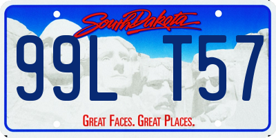 SD license plate 99LT57