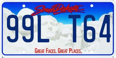 SD license plate 99LT64