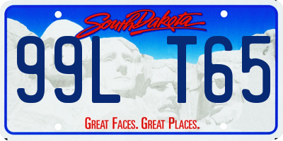 SD license plate 99LT65