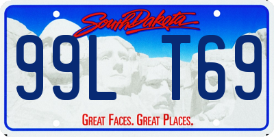 SD license plate 99LT69