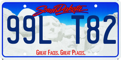 SD license plate 99LT82