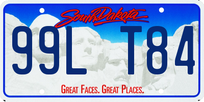 SD license plate 99LT84