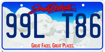 SD license plate 99LT86