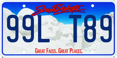 SD license plate 99LT89