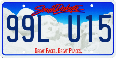 SD license plate 99LU15