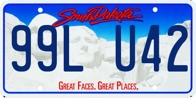 SD license plate 99LU42