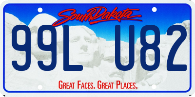SD license plate 99LU82