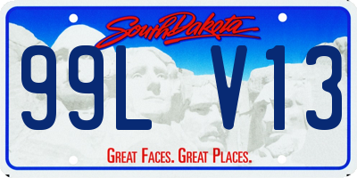 SD license plate 99LV13