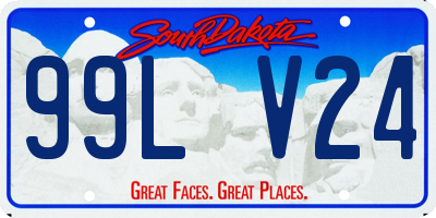 SD license plate 99LV24