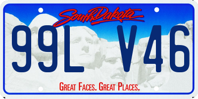 SD license plate 99LV46