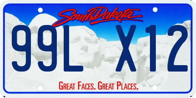 SD license plate 99LX12