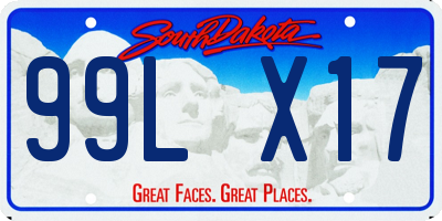 SD license plate 99LX17