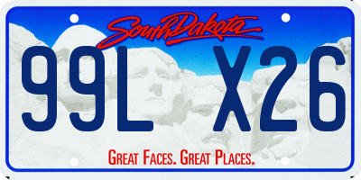 SD license plate 99LX26