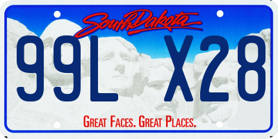 SD license plate 99LX28