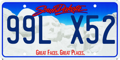 SD license plate 99LX52