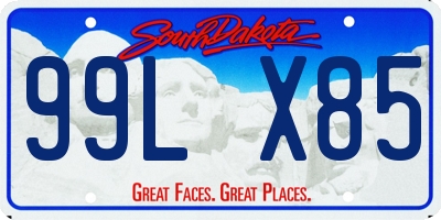 SD license plate 99LX85