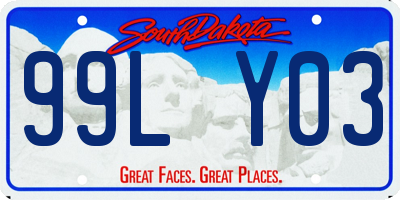 SD license plate 99LY03