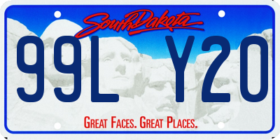 SD license plate 99LY20