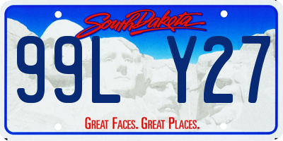 SD license plate 99LY27