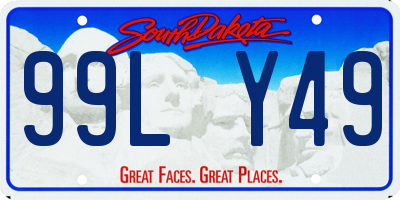 SD license plate 99LY49