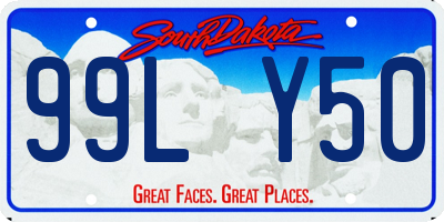 SD license plate 99LY50