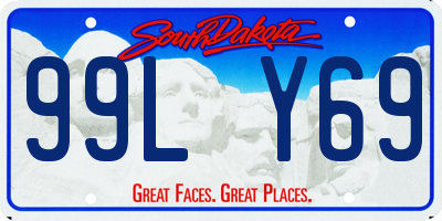 SD license plate 99LY69