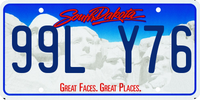 SD license plate 99LY76