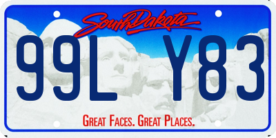 SD license plate 99LY83