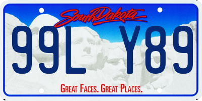 SD license plate 99LY89