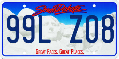 SD license plate 99LZ08