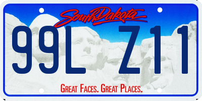 SD license plate 99LZ11