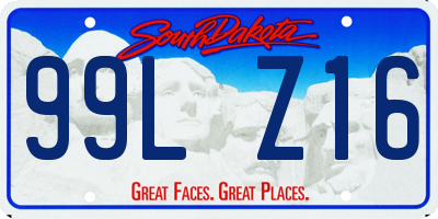 SD license plate 99LZ16