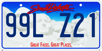 SD license plate 99LZ21