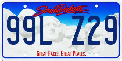 SD license plate 99LZ29